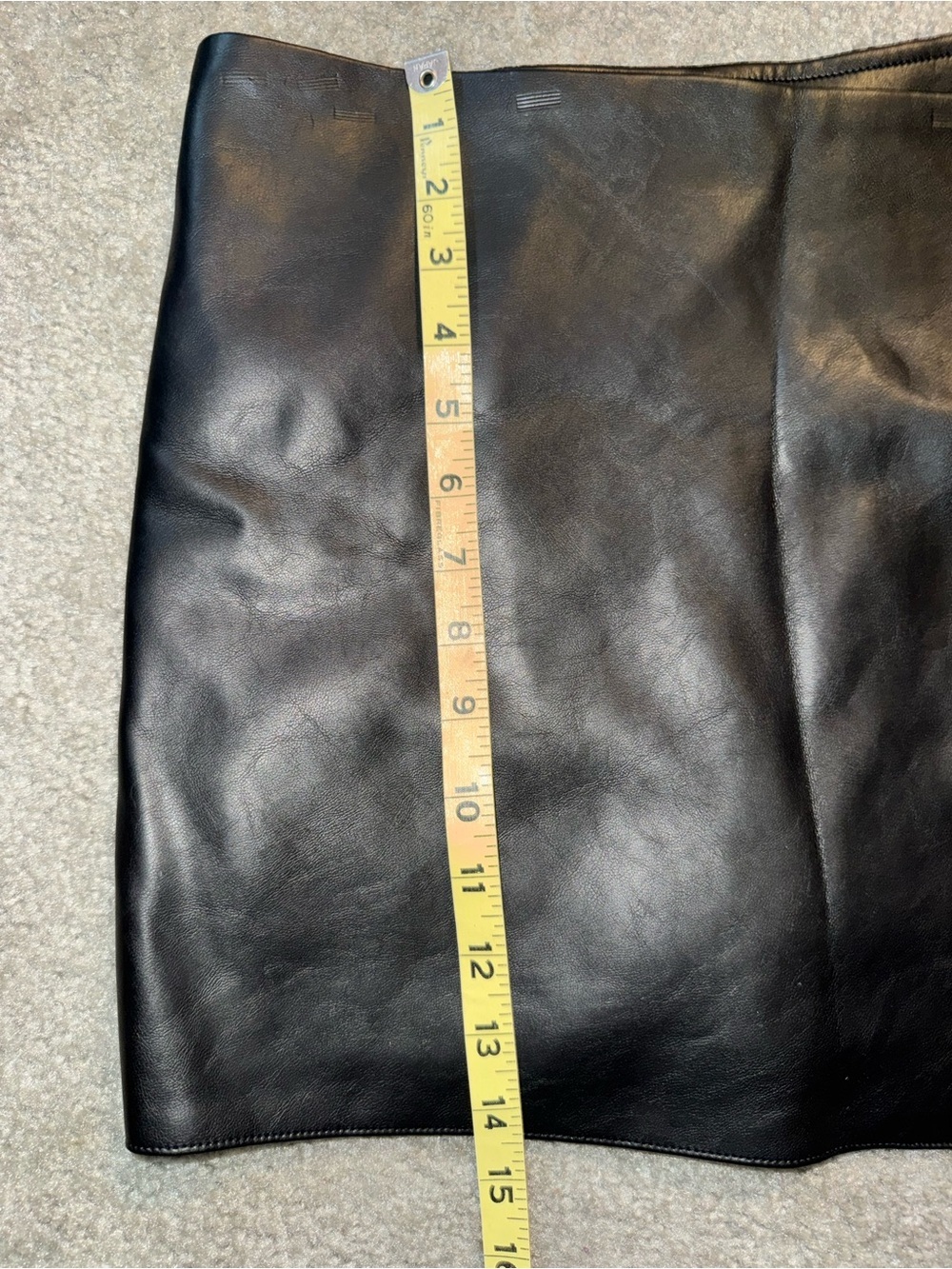 Lucy Paris Fiorella Faux Leather Wrapped Skirt black, size M - Picture 5 of 8